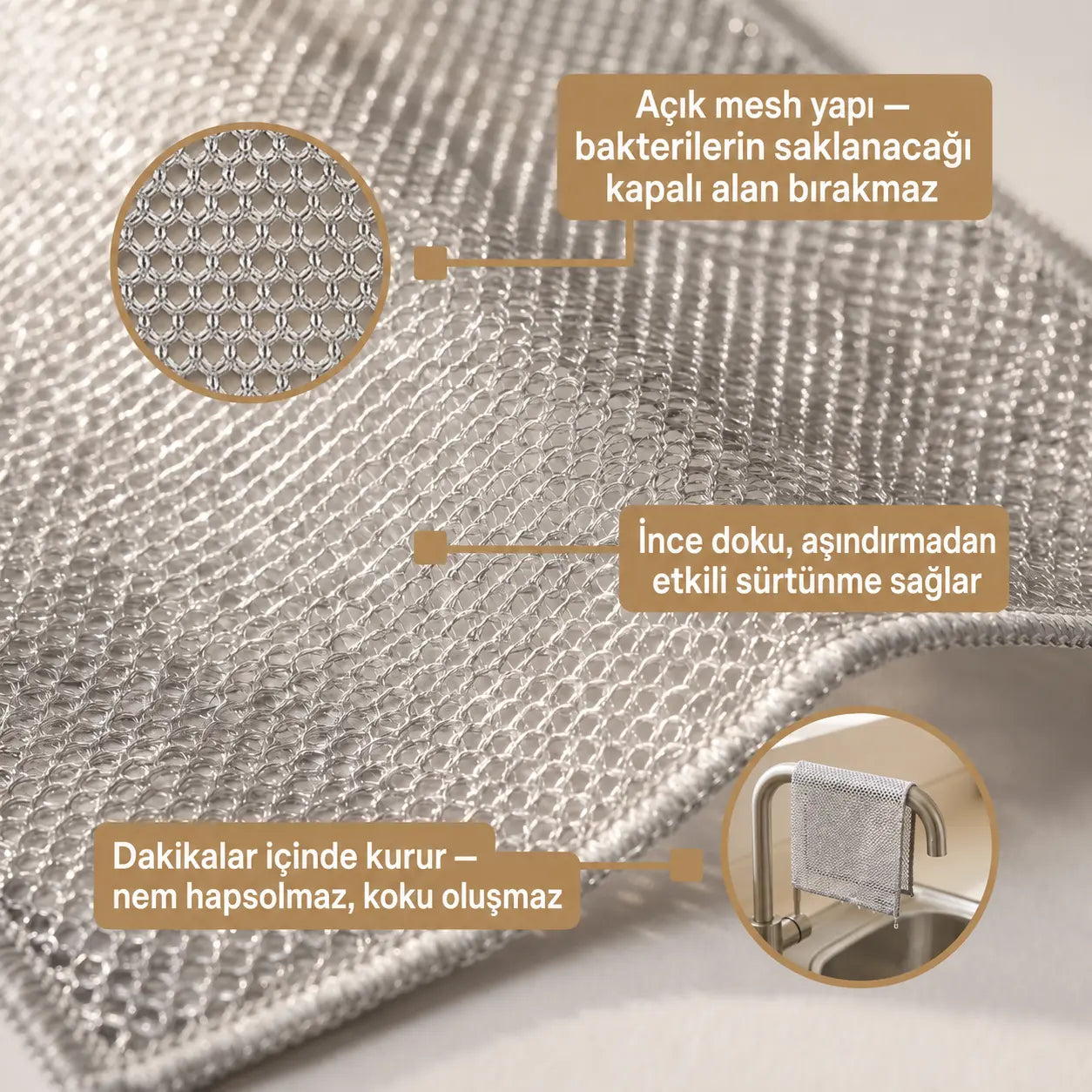 Cleantify Mesh Temizlik Bezi